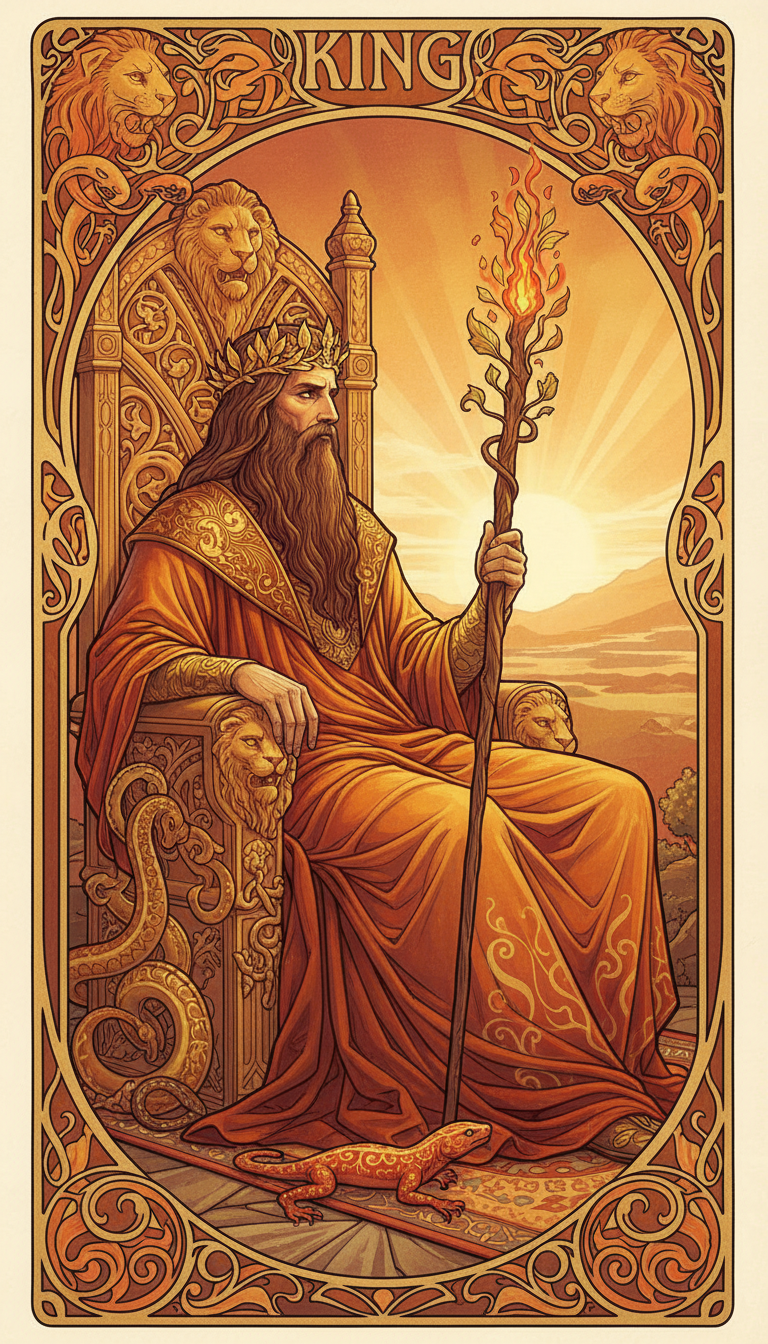 King of Wands tarot card